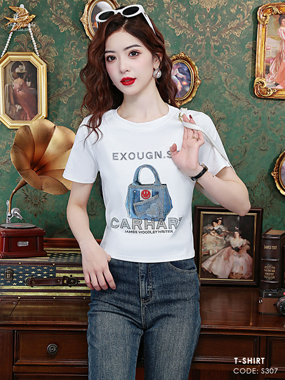 Áo Thun Quảng Châu S307 Trắng 9076_thumbnail_2