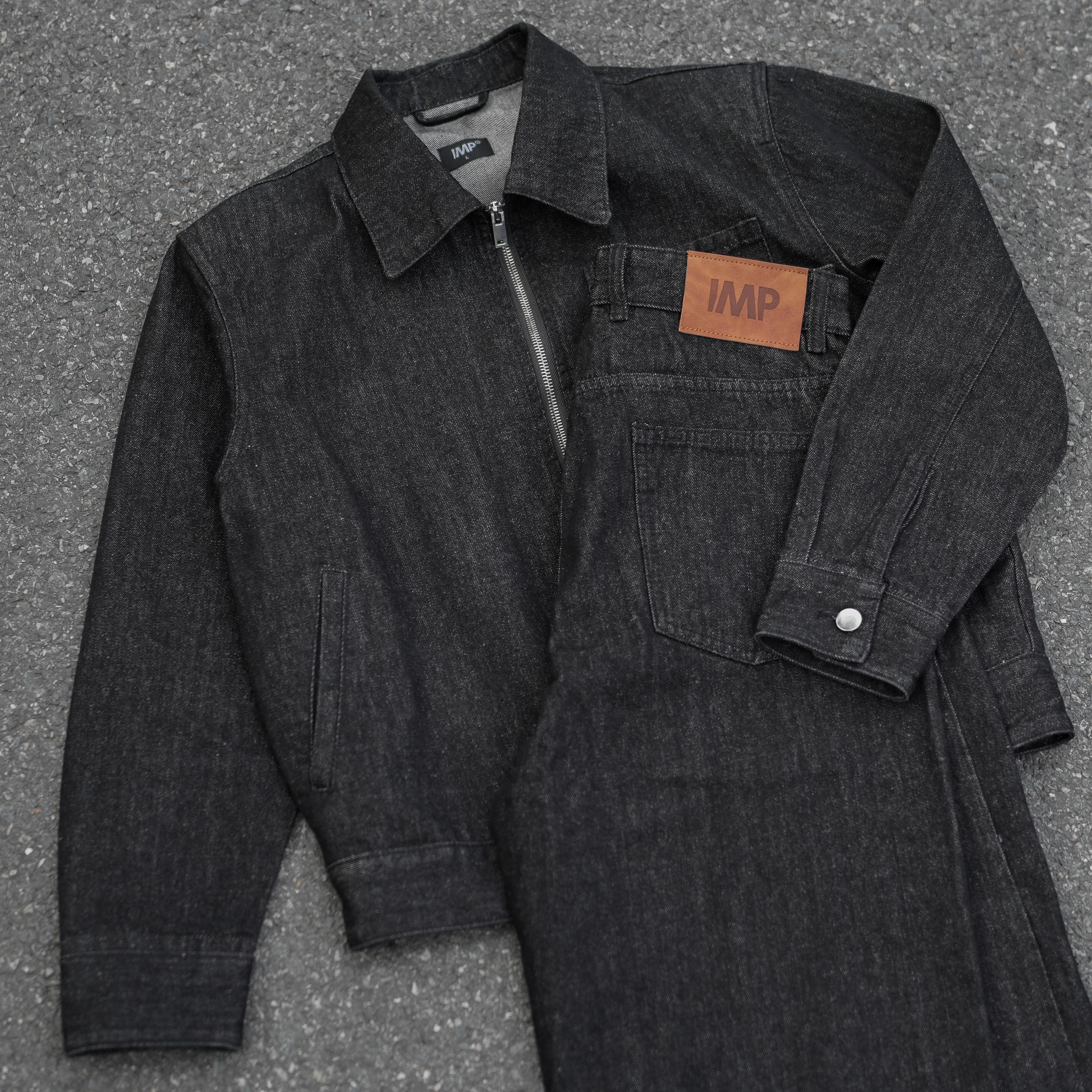 006 Áo khoác Denim Zip Jacket IMP - 006 phong cách trẻ trung, thanh lịch chất liệu 13oz cotton Rayon polyester form boxy, đã xử lý co rút