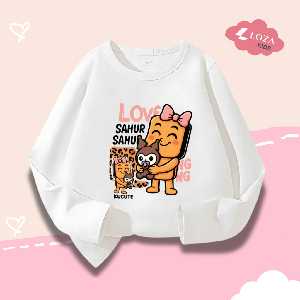 Áo thun dài tay bé gái in hình SAHUR SAHUR, BALLERINA CAPUCHINA - Loza Kids  KT002_thumbnail_3