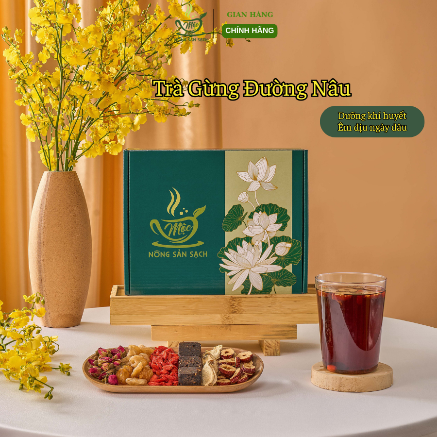 Trà Gừng đường nâu 30G + Tặng 5 gói lẻ