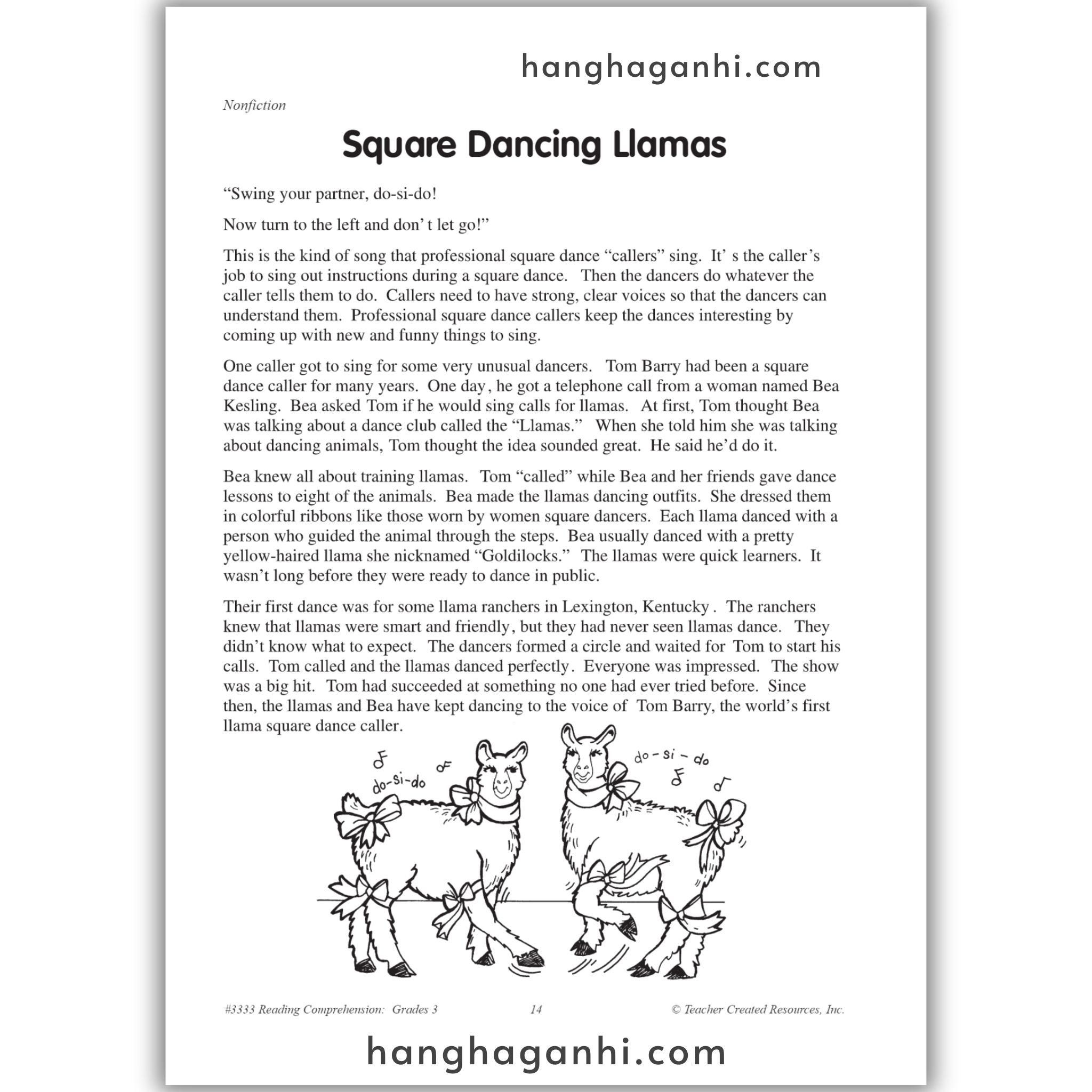 Reading Comprehension Grade 3 Teacher Created Resources, sách đọc hiểu lớp 3_thumbnail_9