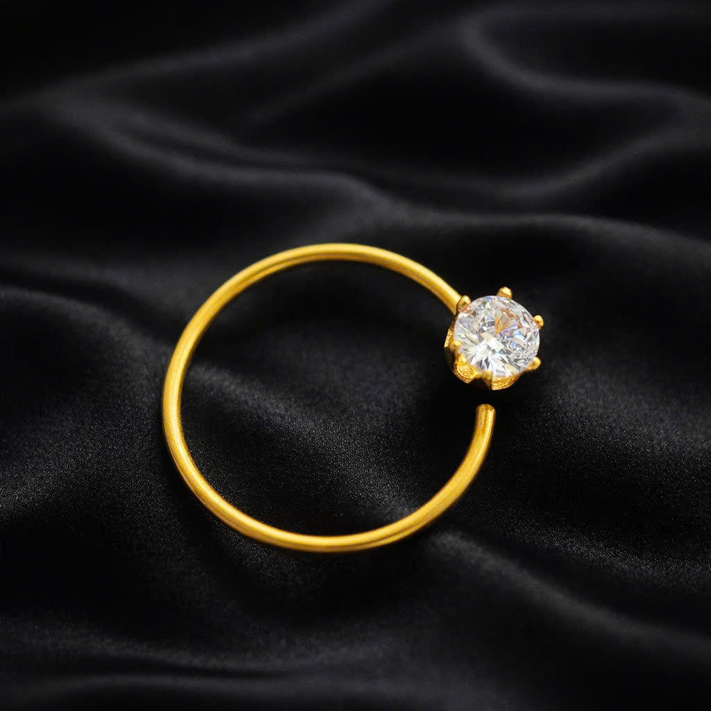 Vòng vàng 1 đá bẻ size 10.