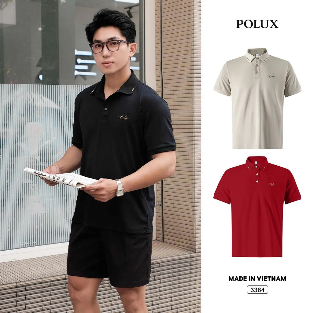 Áo polo cá sấu nam form vừa tôn dáng basic Polux 3384