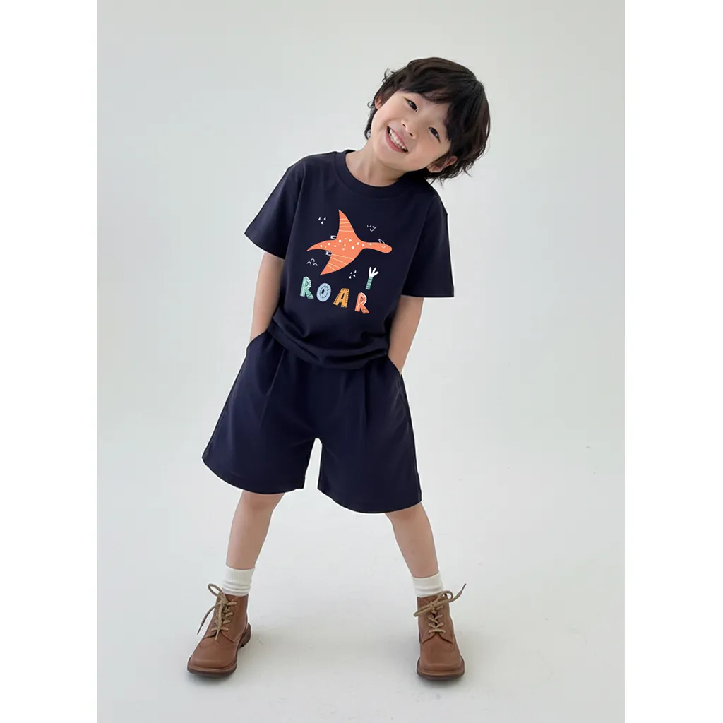 Áo thun bé trai bé gái ROAR Kado 3224 form rộng_thumbnail_3