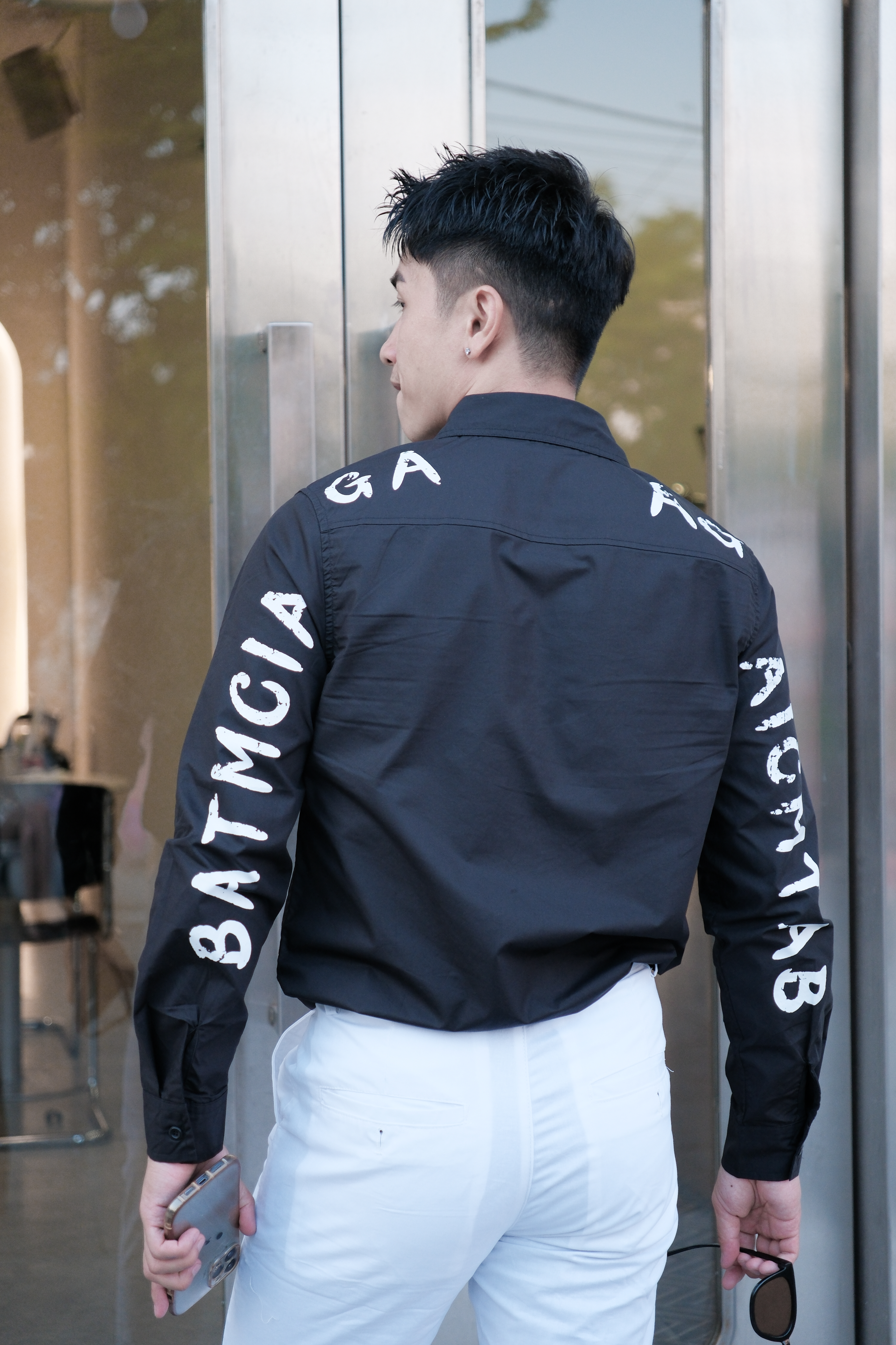 SA20 - Áo sơ mi nam tay dài in chữ BATMGA phong cách Hàn Quốc, chất cotton mềm mại, form rộng rãi_thumbnail_6