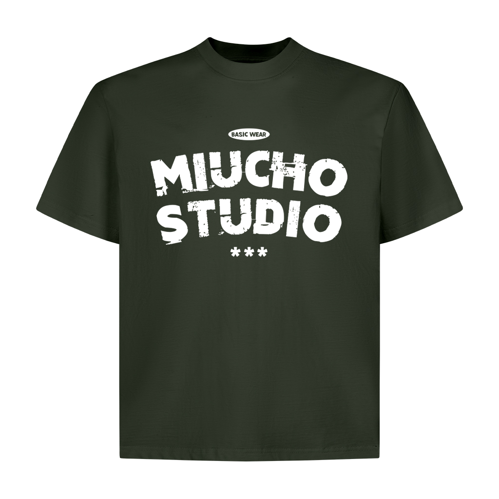 Áo thun local brand form boxy vải 2C 250gsm AXD1622 Miucho in typography