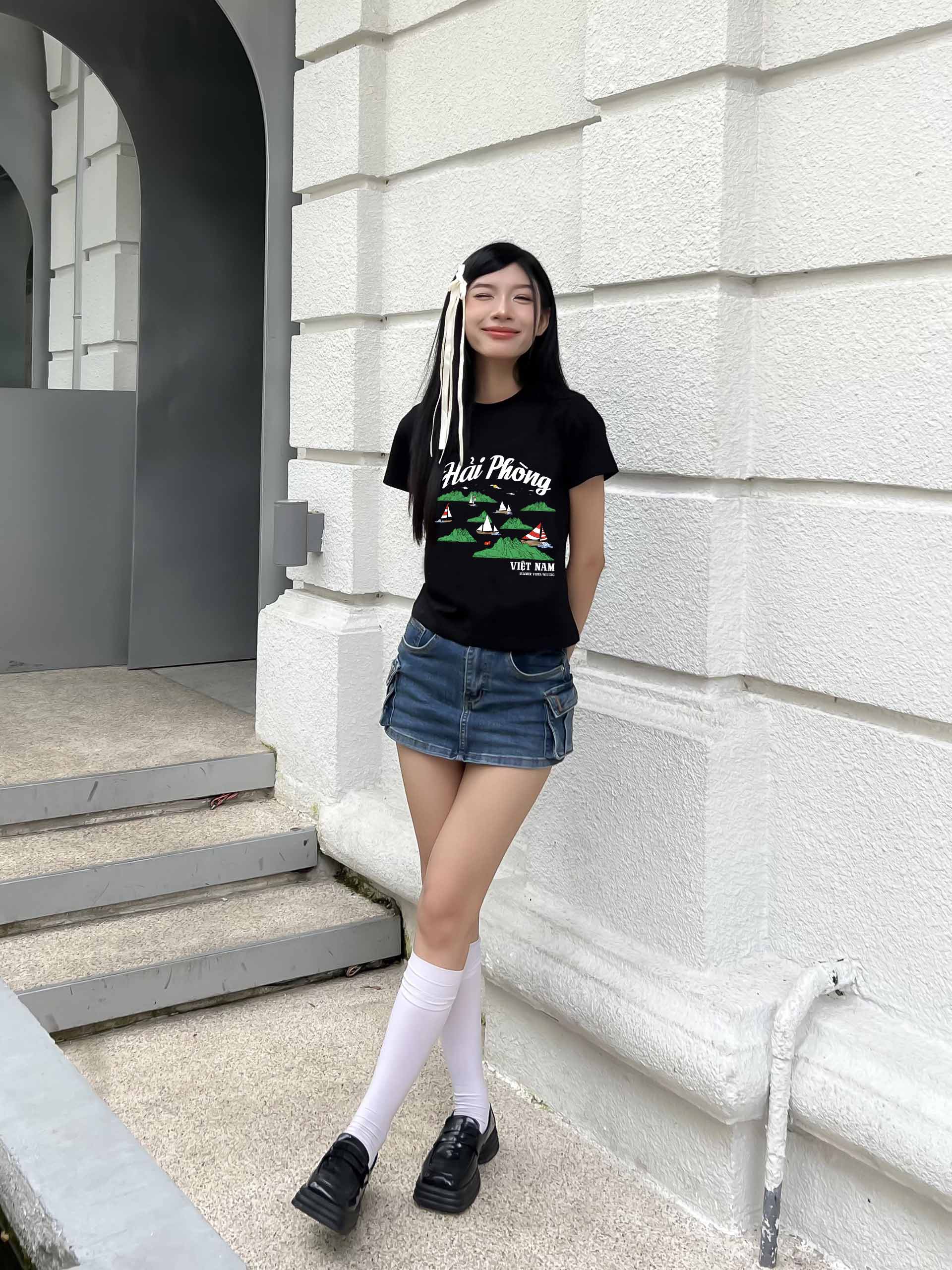 Áo thun baby tee form ôm xinh xắn ABD1276 Miucho tay ngắn cổ tròn in hình Hải Phòng_thumbnail_4