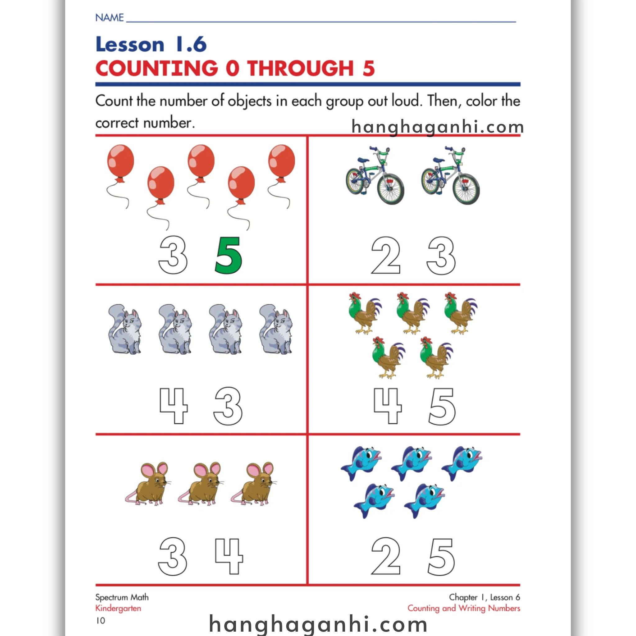 Spectrum Math Workbook Grade K- Sách Toán Tiếng Anh cho bé tiền tiểu học_thumbnail_2