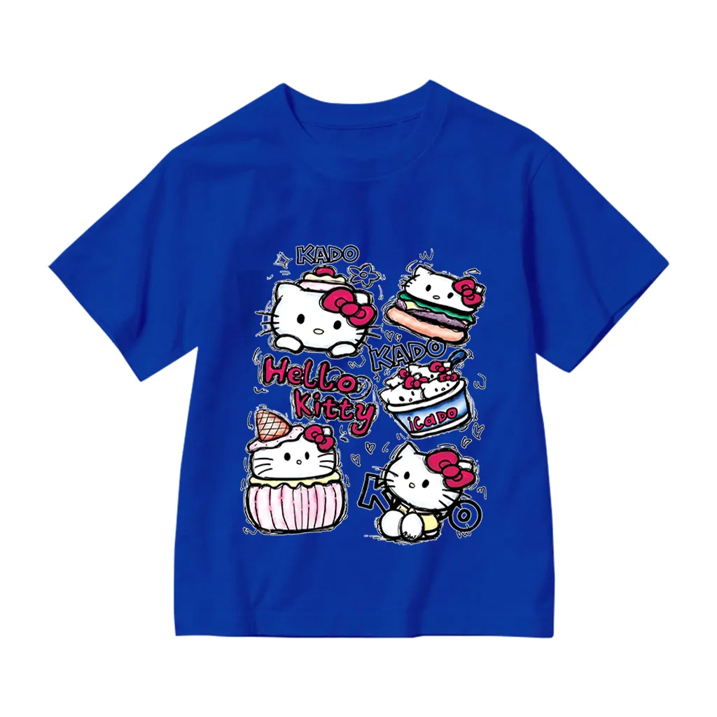 Áo thun cho bé gái Kado vải cotton thoáng mát dày dặn Hello Kitty cổ tròn in mix 2867_thumbnail_17