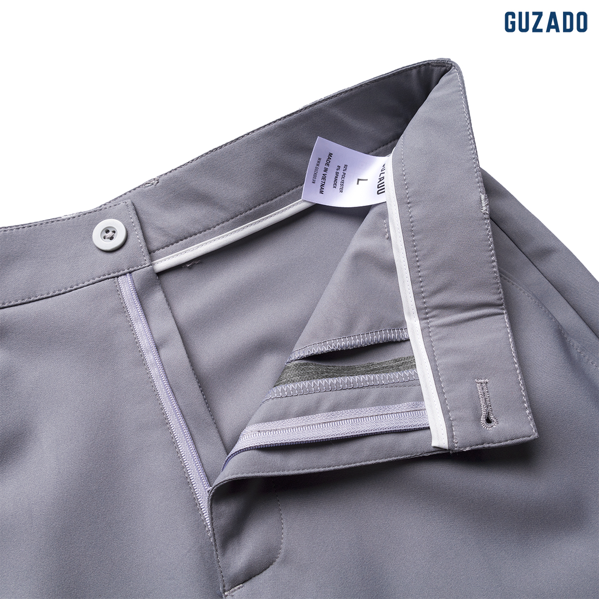 Quần Short Tây Âu Nam GUZADO Kaki Giữ Form Cạp Cúc GSR15_thumbnail_21