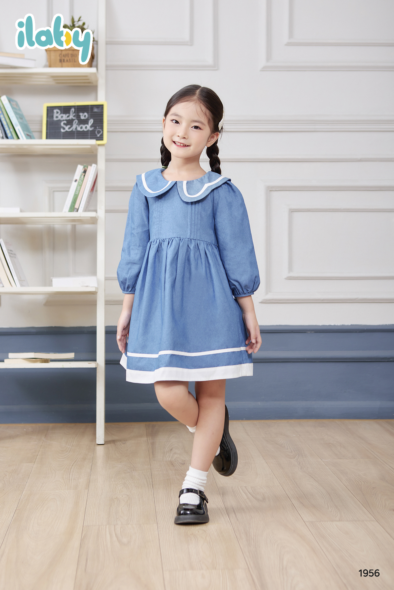 Váy lá cổ cánh bướm lệch phối dây_thumbnail_4