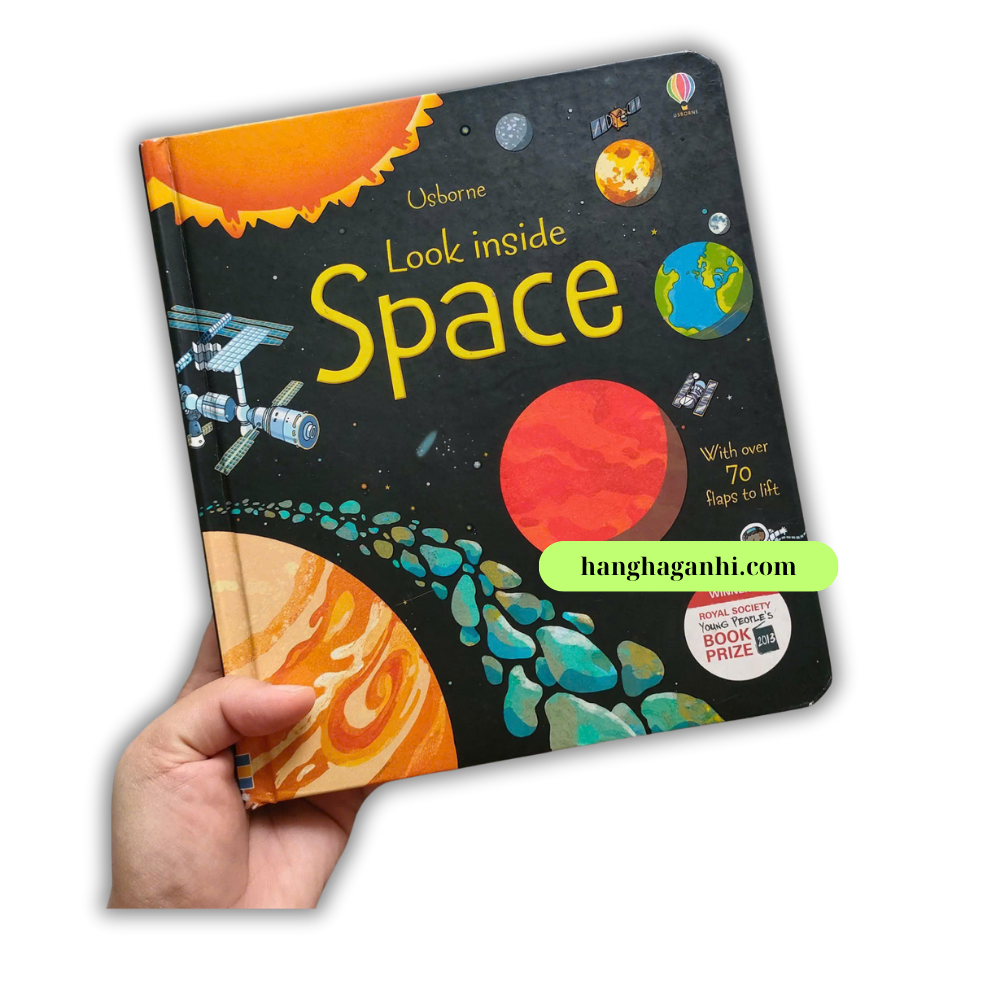 Sách lật mở Usborne Look Inside Space