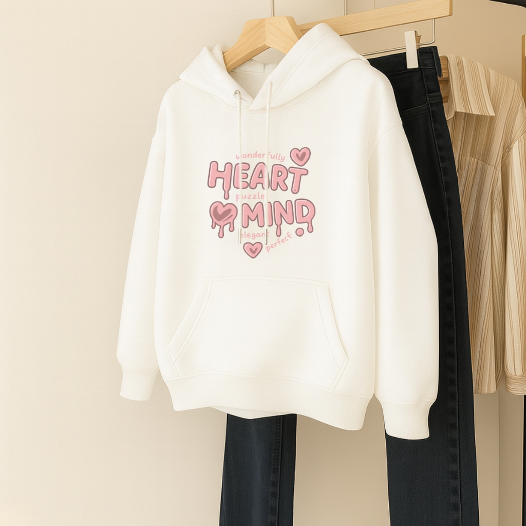[Form Rộng] Áo hoodie nữ in chữ 