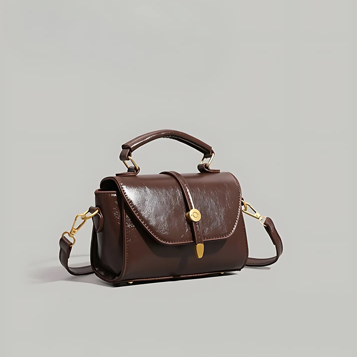 Túi Xách UHE Noira, Da Mịn Cao Cấp Chống Trầy Xước, Nắp Gập Thanh Lịch Sang Trọng-Quà Tặng Phái Đẹp_thumbnail_1