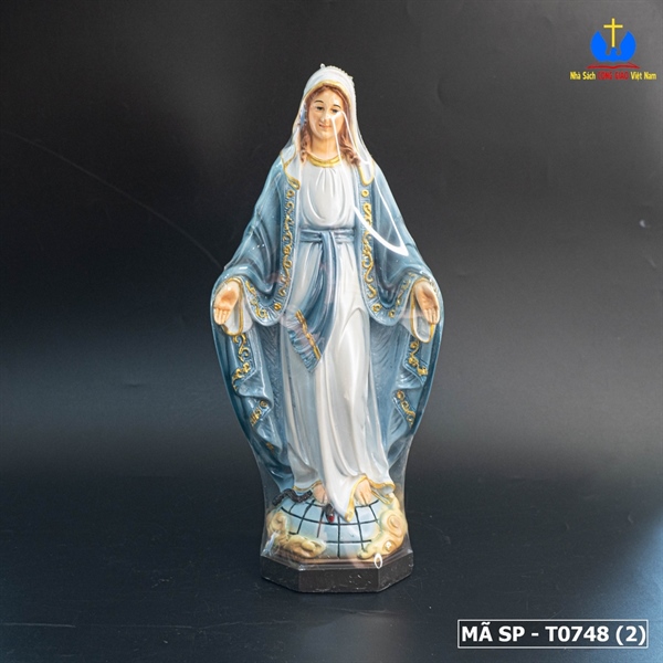 Tượng Đức Mẹ ban ơn cao cấp 30cm Composite