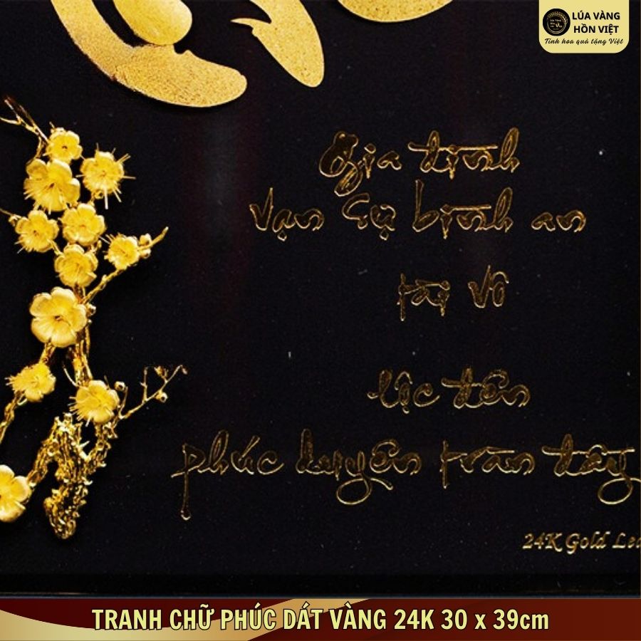 TRANH CHỮ PHÚC DÁT VÀNG 24K 30x39cm_thumbnail_3