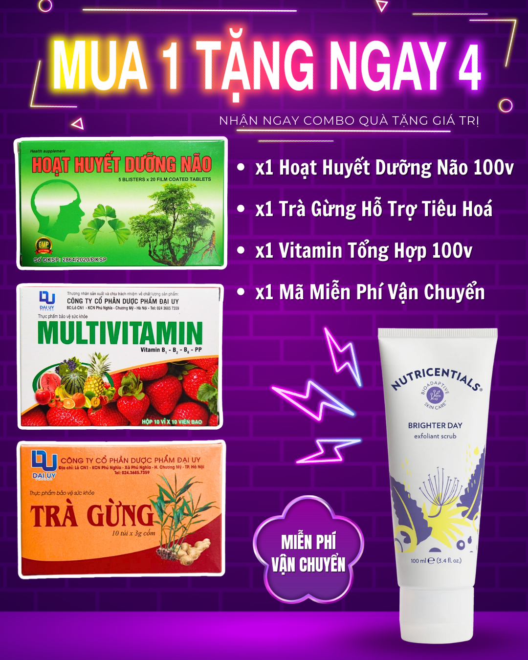 Kem Tẩy Tế Bào Chết Nutricentials Brighter Day Exfoliant Scrub Nuskin