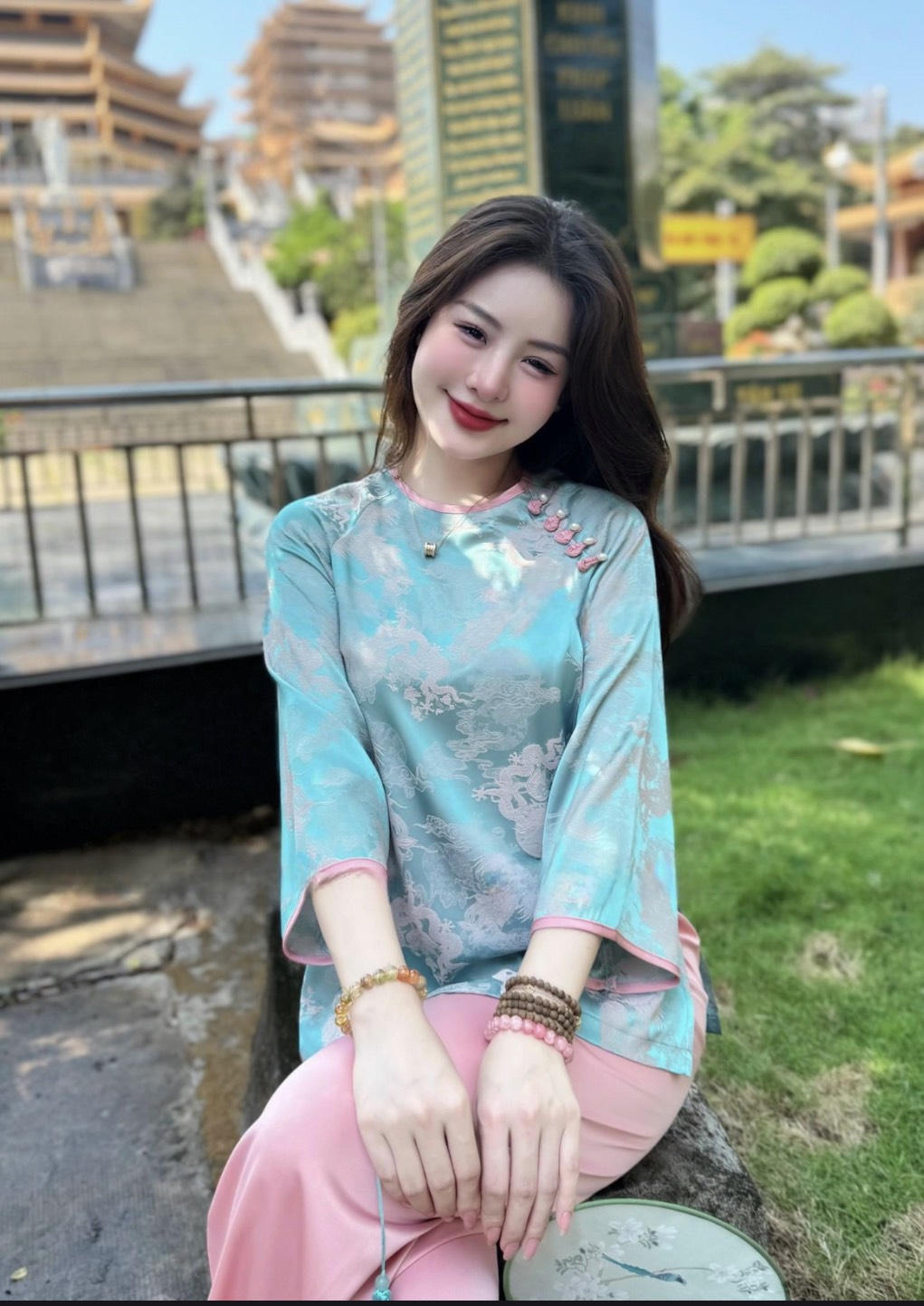 PP104 TINH NHI Pháp phục gấm rồng