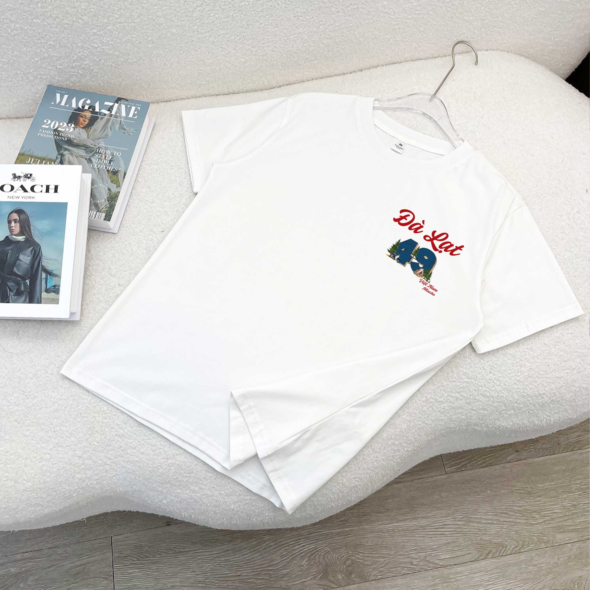 Áo thun nữ du lịch Đà Lạt form vừa regular thoáng mát ARD1297 Miucho Chic in mix_thumbnail_11