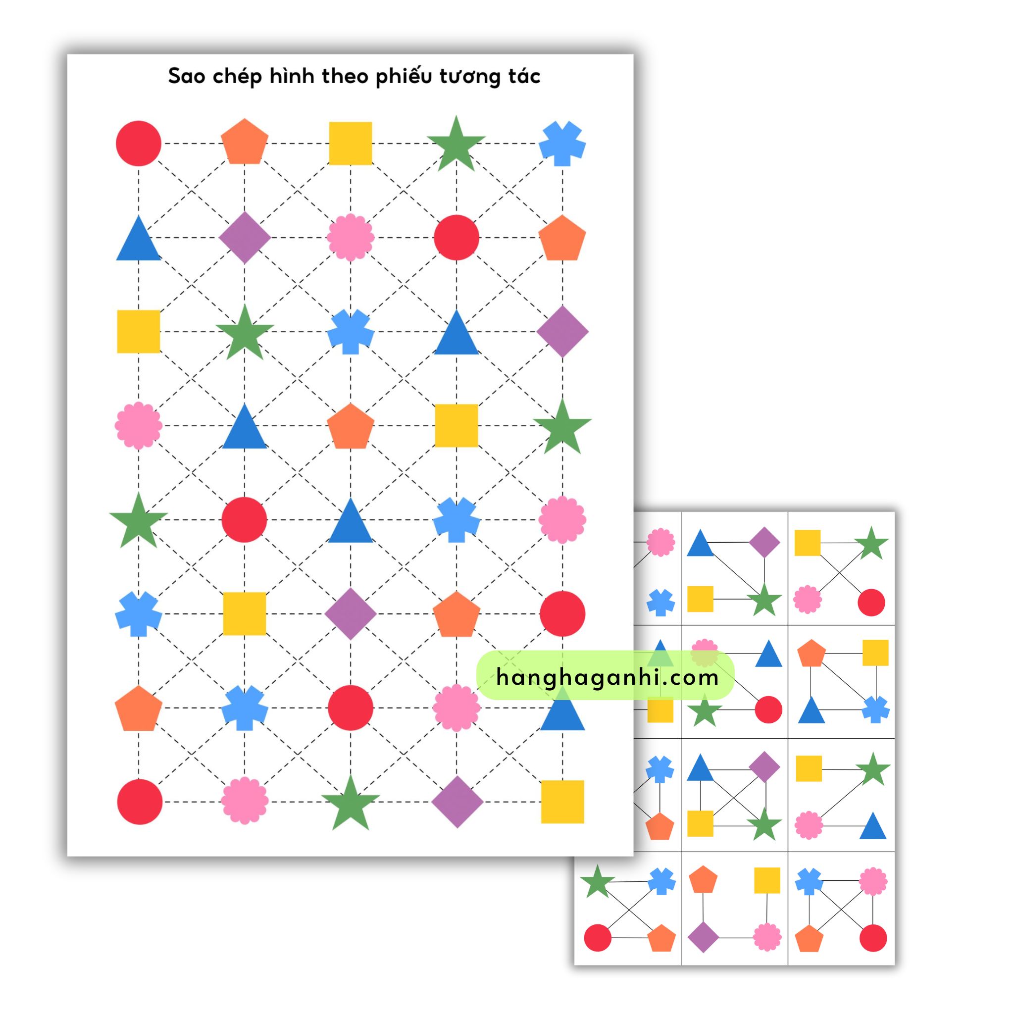 Học liệu IQ Puzzles Siêu trí tuệ, ép plastic, tặng kèm bút viết xóa_thumbnail_2