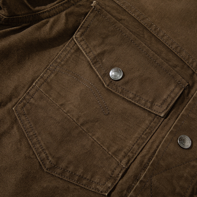 Áo giặt, phai màu và mã hóa Phong cách tiền cũ hợp thời trang 2025 Áo khoác bảo hộ lao động nam đa năng_thumbnail_8