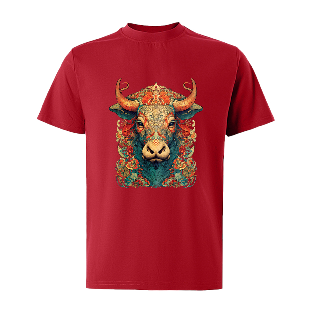 Áo thun nam form rộng 12 con giáp tuổi Sửu ATD478 Miucho Iconic cotton cổ tròn in graphic_thumbnail_18