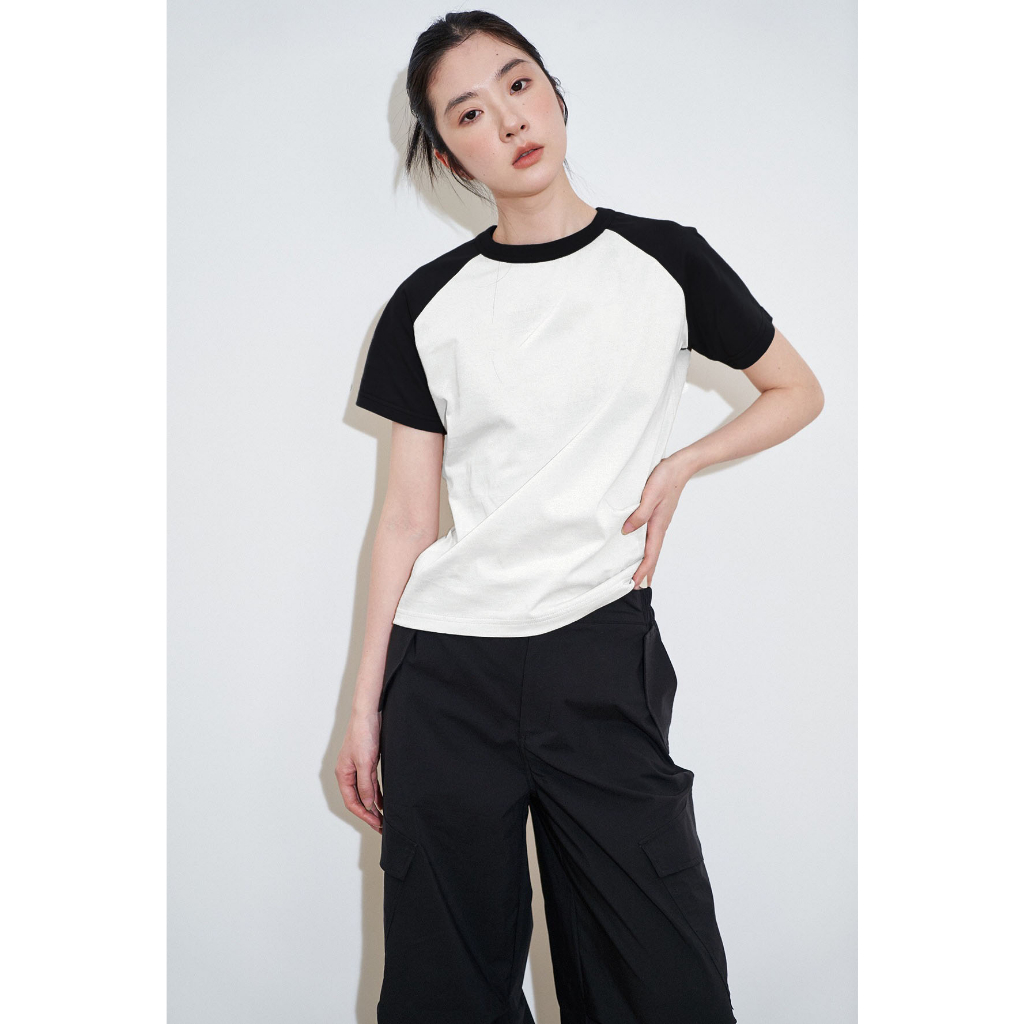 Áo baby tee phối trơn ABPTT01 Miucho cotton cổ tròn in basic_thumbnail_3