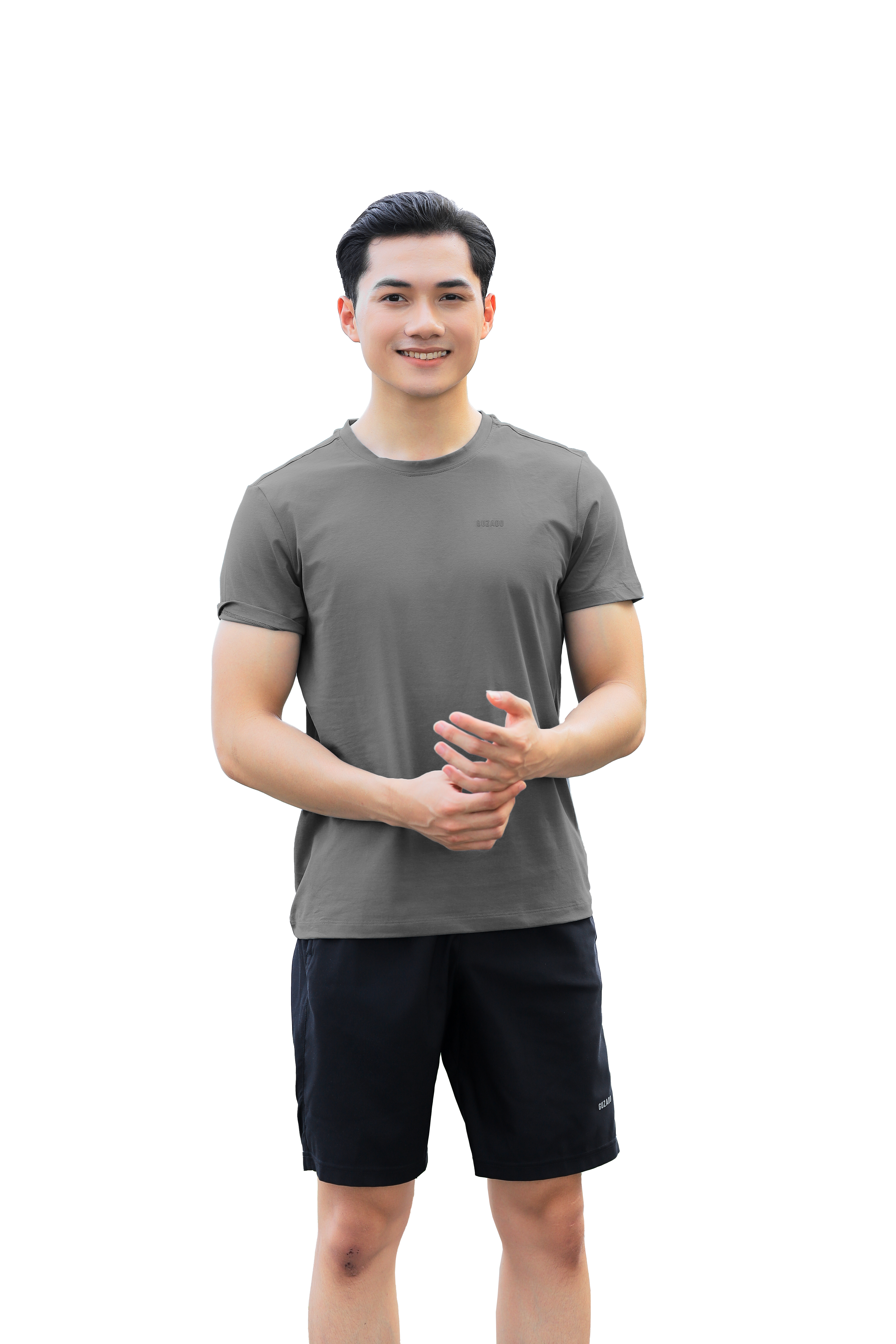 Đồ Bộ Guzado Áo Cotton Kết Hợp Quần Gió Basic  BTS03_thumbnail_7