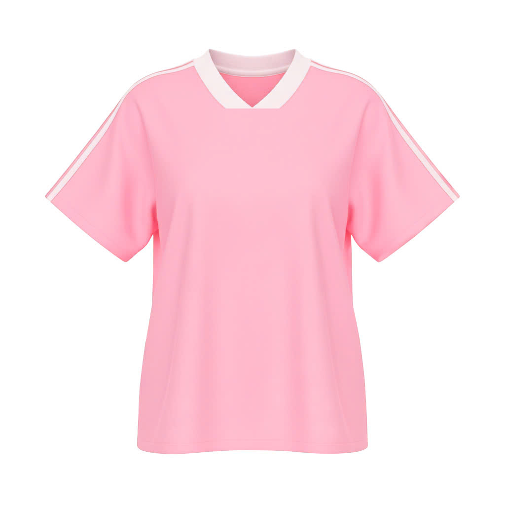 Áo baby tee thể thao Jersey phối cổ tim trơn Miucho thoáng mát tôn dáng_thumbnail_6