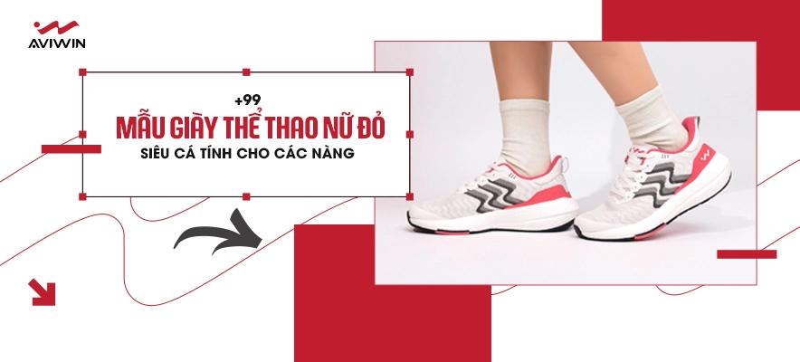 [Review 2025] 99+ đôi giày thể thao nữ màu đỏ đáng mua nhất cho nàng siêu cá tính