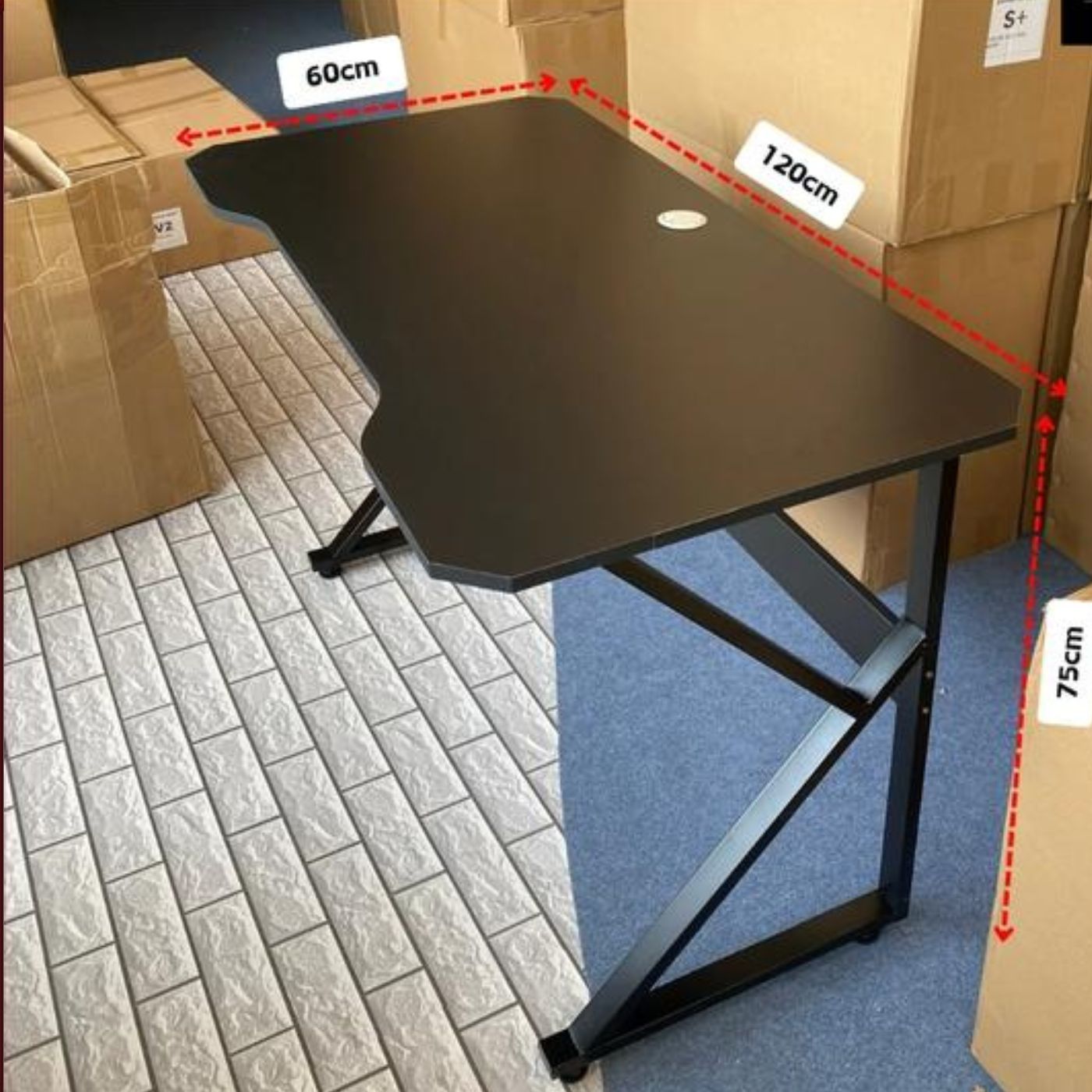 Bàn Gaming Chân U K Z – Mặt Uốn Cong Hiện Đại, Lắp Ráp Dễ Dàng, Bền Chắc, Mang Lại Cảm Hứng Làm Việc Và Học Tập_thumbnail_1