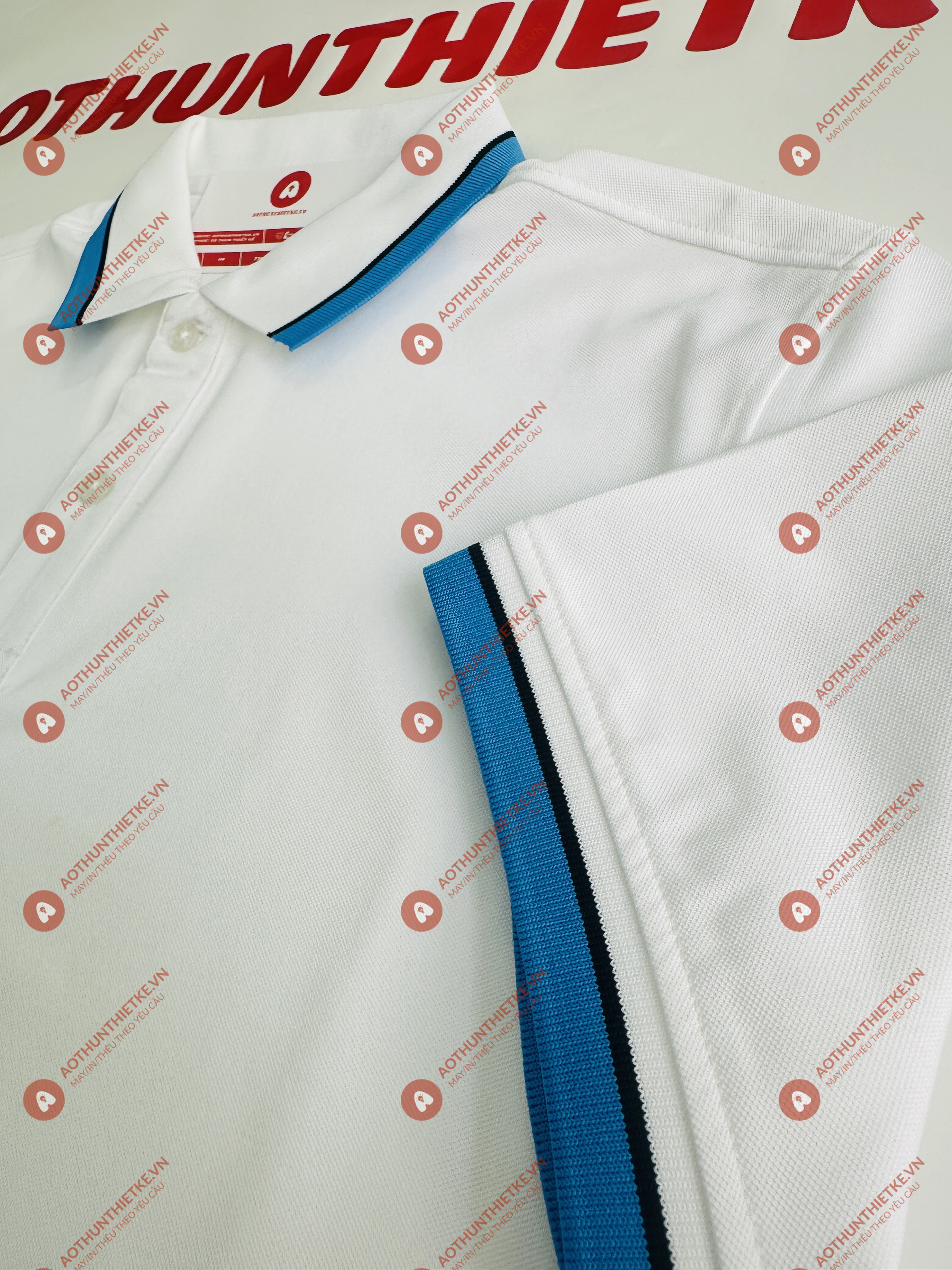 Áo Đồng Phục Polo 2 Sọc Trắng Ya_thumbnail_2