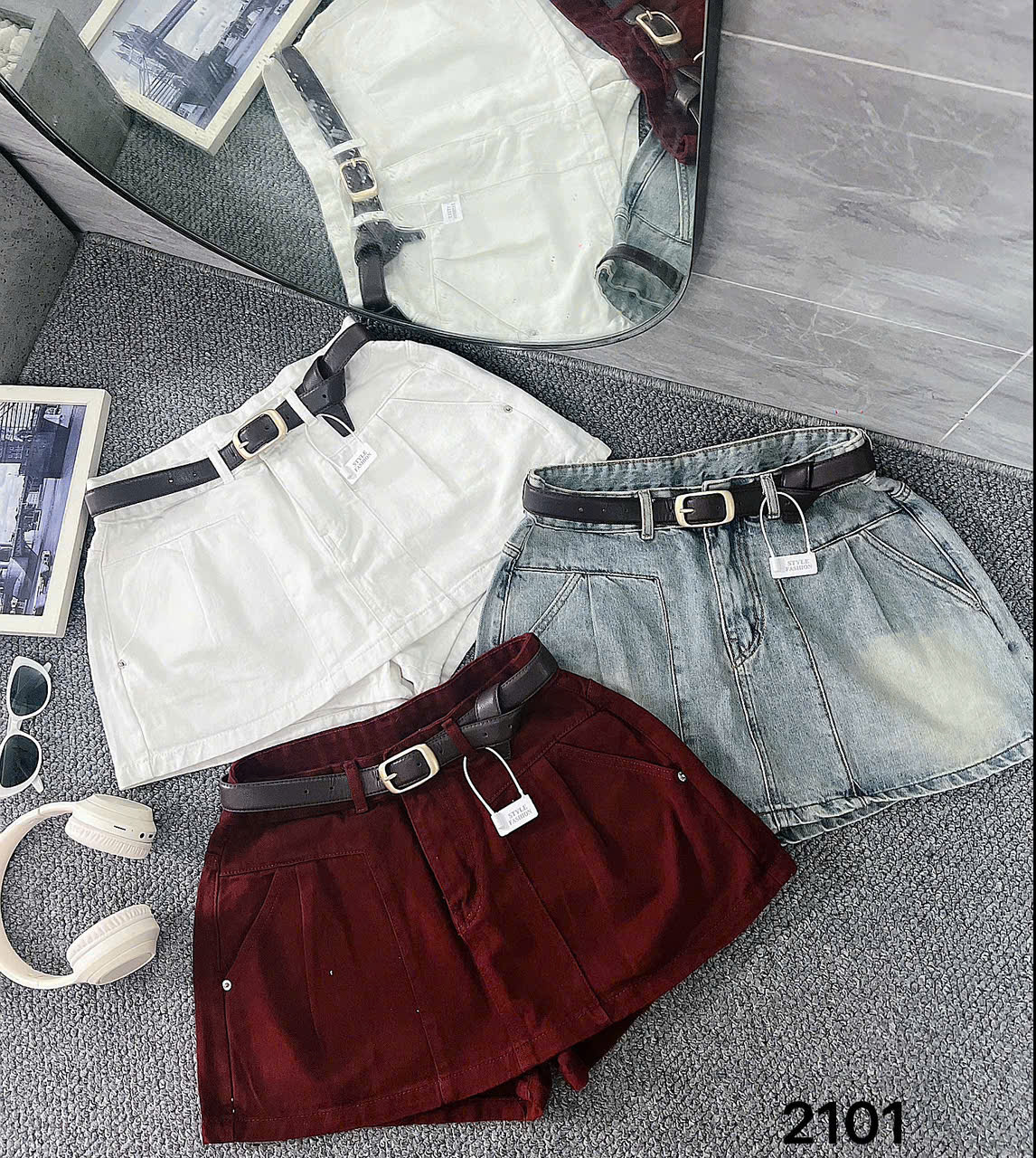 Quần váy jean xếp ly kiểu bigsize QVJ2101 dành cho nàng béo mập từ 55-90kg_thumbnail_7