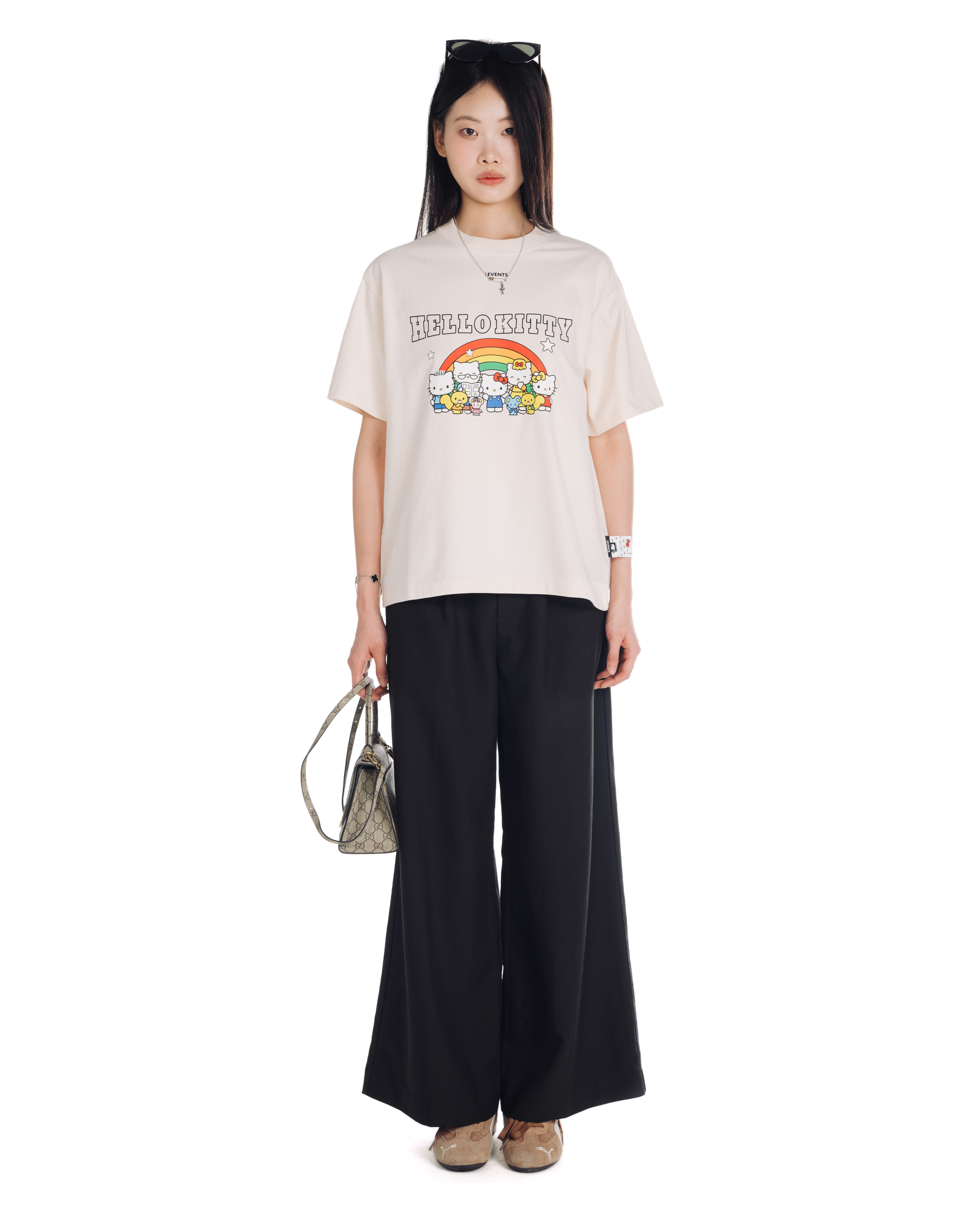 Levents® x Hello Kitty | Rainbow Semi-Oversized Tee