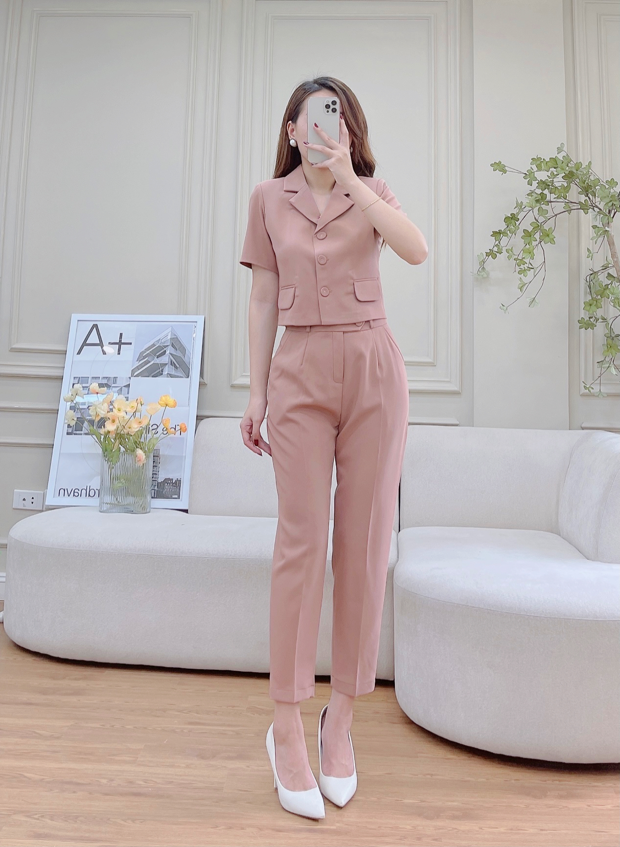 Set Vest Dáng Áo Ngắn Trẻ Trung, Hiện Đại _thumbnail_3