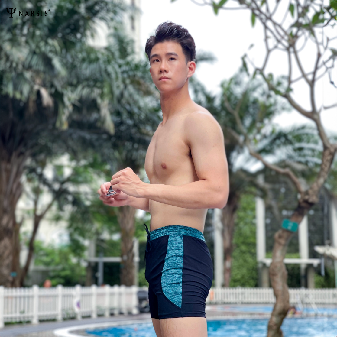 Quần bơi boxer nam Narsis Q24008 chất liệu co giãn, dễ chịu, sử dụng linh hoạt._thumbnail_6