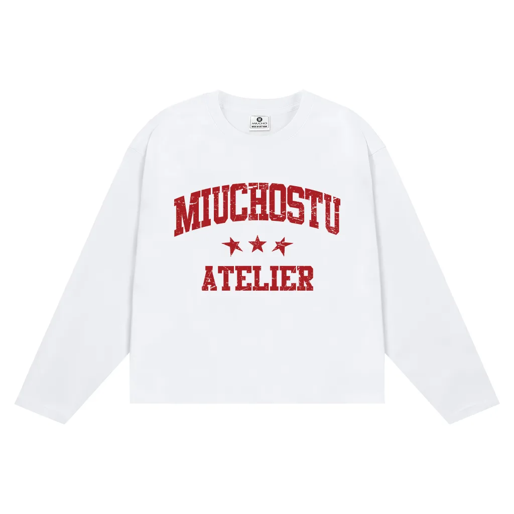 Áo thun boxy tay dài local brand Miucho Club vải cotton thoáng mát cổ tròn in mix 2676_thumbnail_0