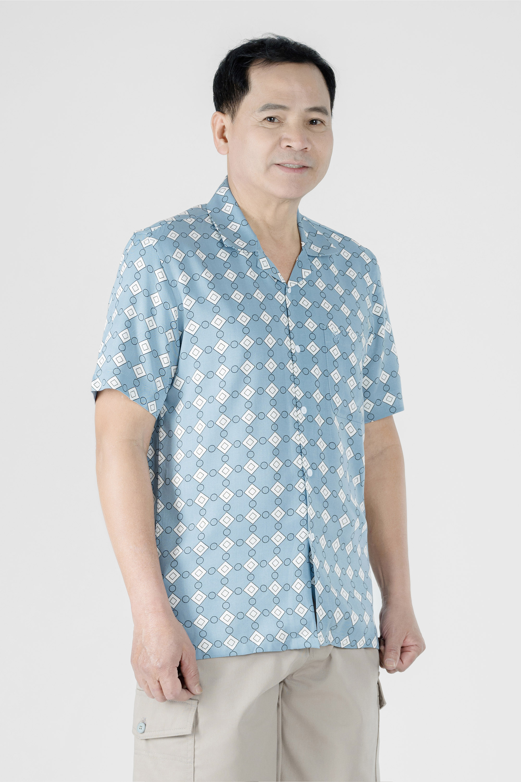 Áo Sơ Mi Họa Tiết Nam Trung Niên ANCHI Chất Liệu Sợi Lanh Phom Suông Vạt Ngang_thumbnail_17