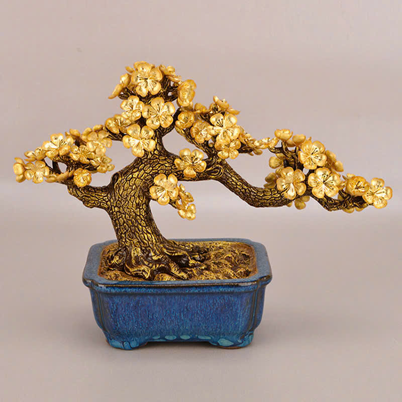 Cây Hoa Mai Ngũ Phúc MẠ VÀNG 24K 