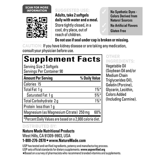 Viên Uống Nature Made Magnesium Citrate 250 mg – Hộp 180 Viên_thumbnail_4