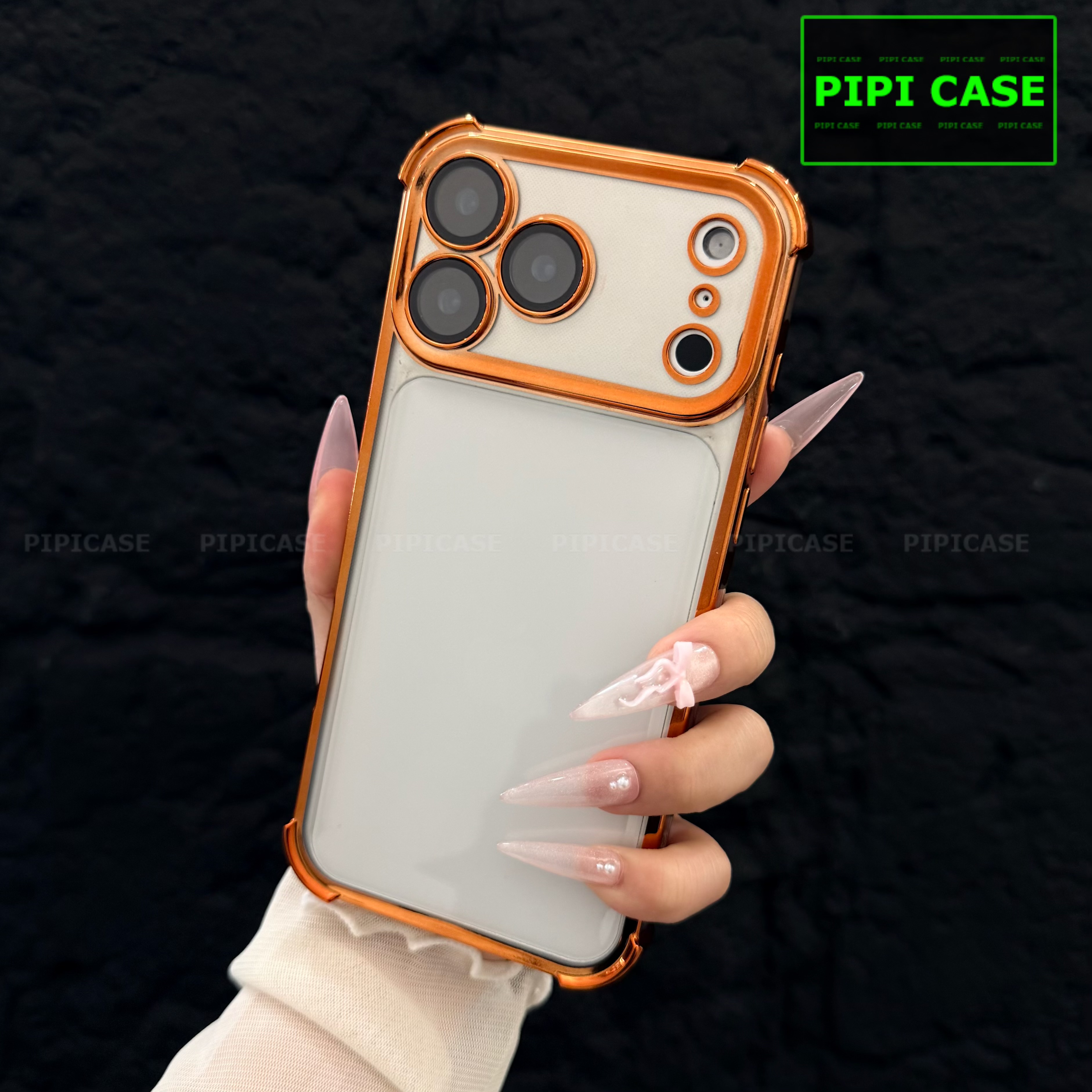 Ốp Lưng iPhone 18 Pro Max - Gu - Cam