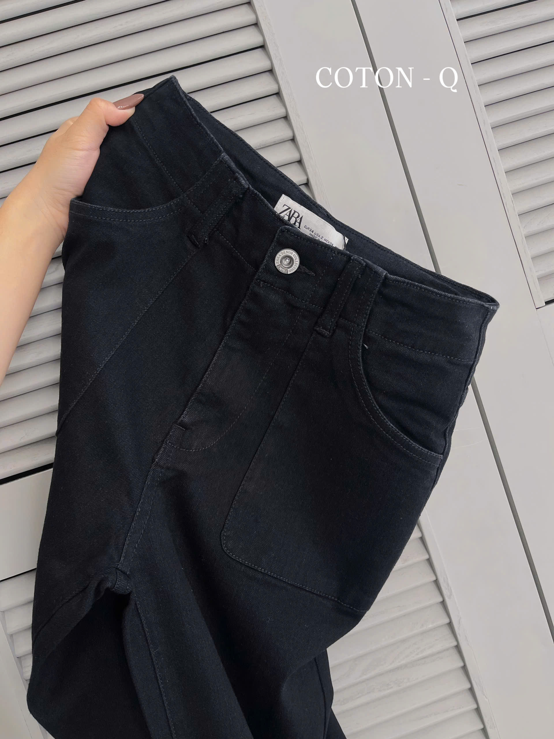 Quần jean suông đen_thumbnail_6