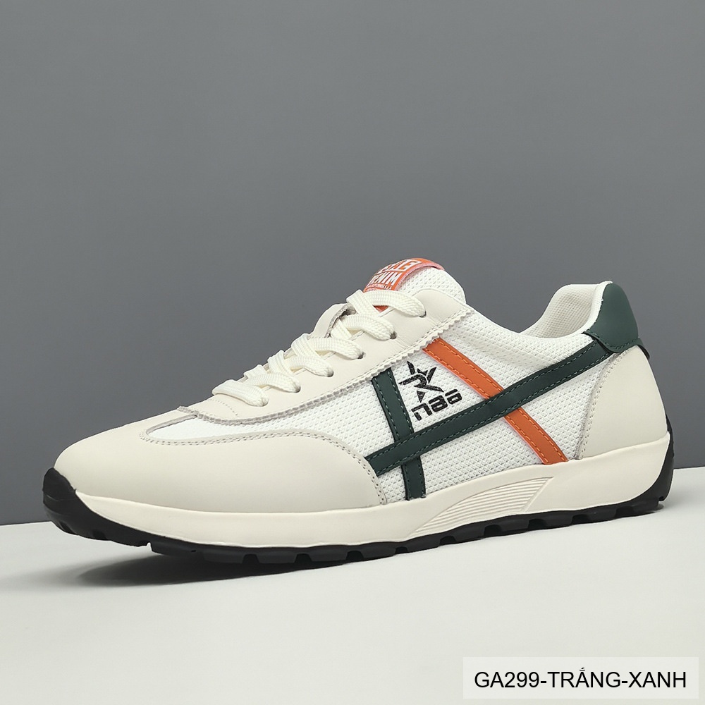 GA299 - Giày thể thao nam đế dày tăng chiều cao, thoáng khí, da bò lớp đầu, phong cách thời trang Hàn Quốc