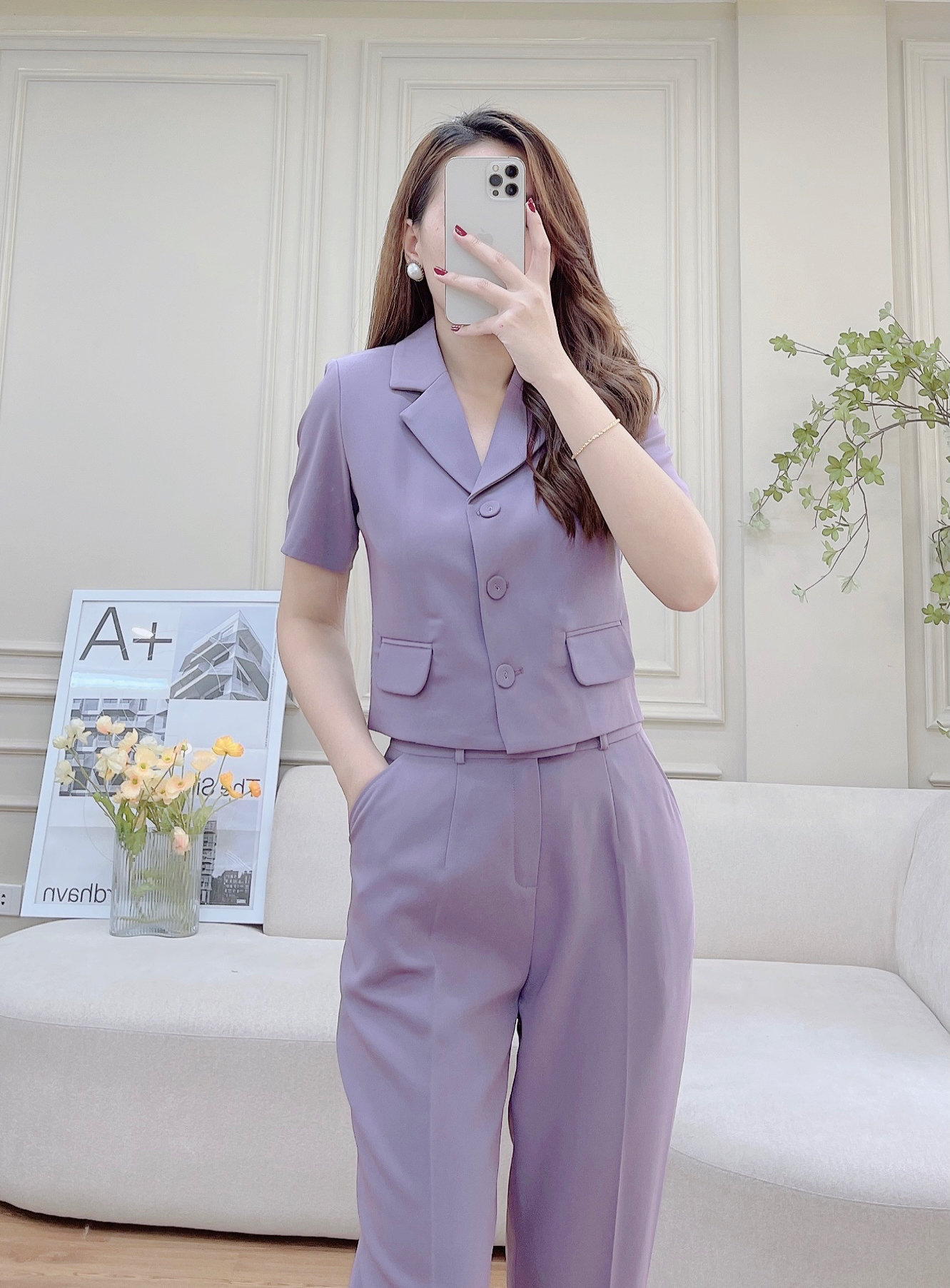 Set Vest Dáng Áo Ngắn Trẻ Trung, Hiện Đại 