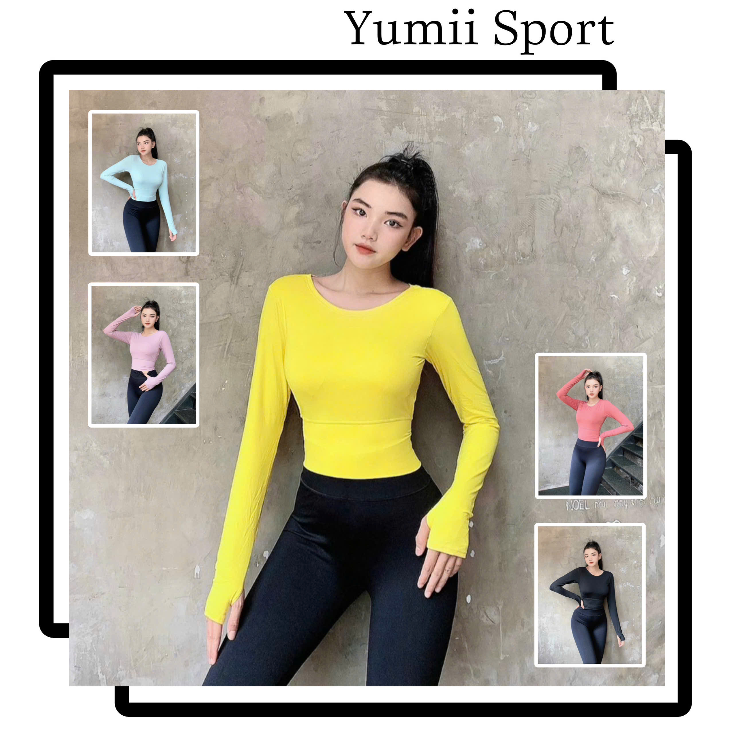 Áo Croptop Thể Thao Tay Dài Dây Đan Chéo Lưng_thumbnail_4