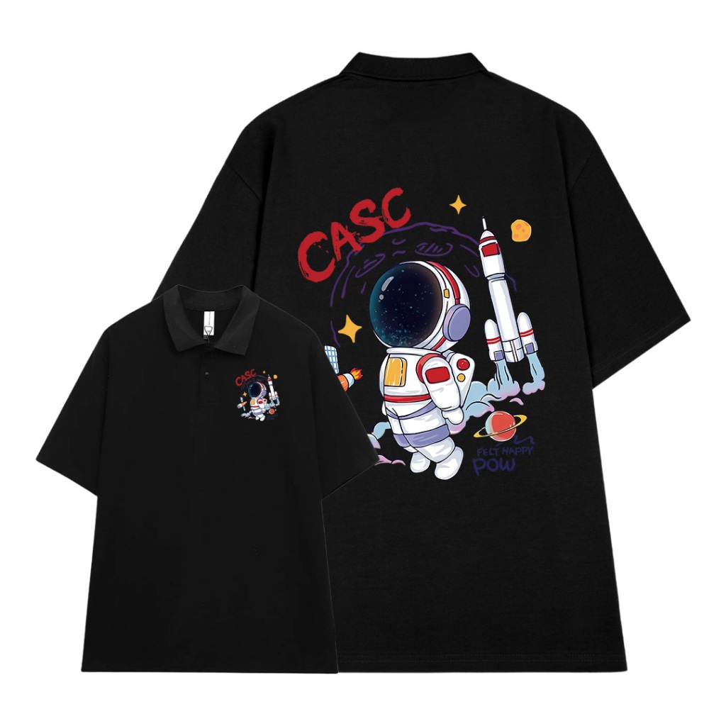 Áo polo nam đứng form tôn dáng PLD765 Miucho Man tay ngắn vải cotton Cổ trụ in artwork_thumbnail_6