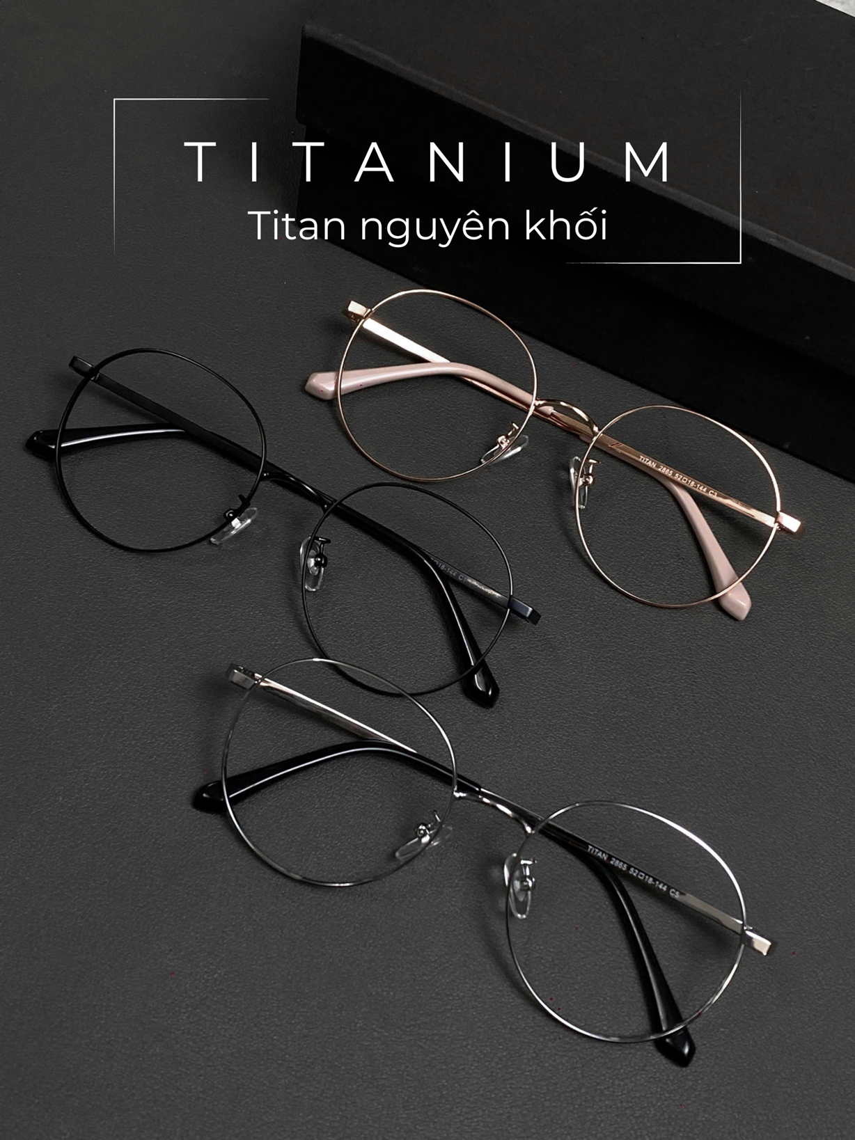 Classic Titanium Eyewear Oval Model