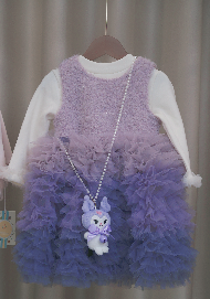 (V50) Set váy tím TXDE  có lót hàng dày_thumbnail_1