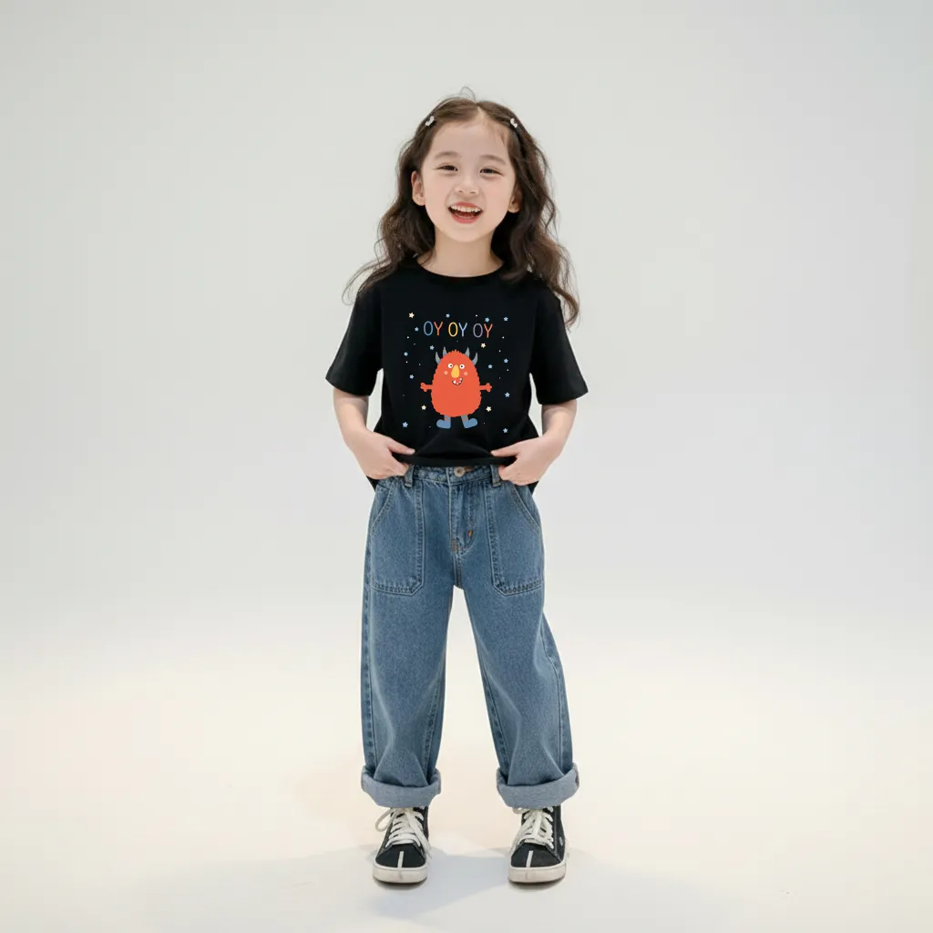 Áo thun bé trai bé gái hoạt hình form rộng Kado 3227_thumbnail_4