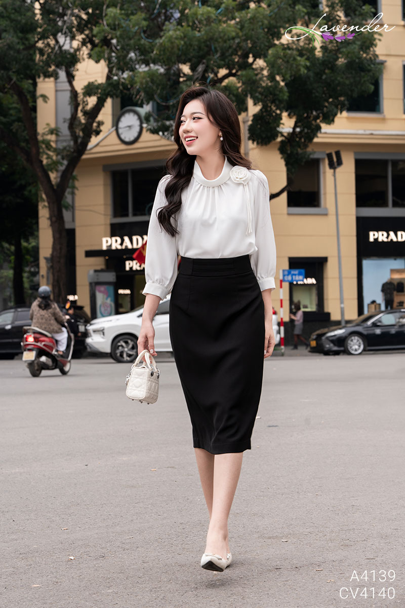 Set Áo sơ mi tay lỡ phối hoa vai S4139_thumbnail_5